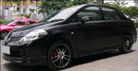 
Nissan Tida กับแม็กเบาAkina K1-17นิ้ว