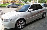 
Mazda 323 Protege กับLenso Raiden D1-17นิ้ว