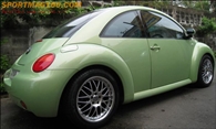 สเปคSSW Mesh ขนาด7.5-17นิ้วET40 ใส่กะBeetle ก็ออกมาสวยเต็มแบบนี้ครับ...