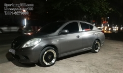 Nissan Almera vs BBS RS สเปค 7.5-17นิ้ว Offset30 ยาง Dunlop Lm705 ขนาด 205/45R17