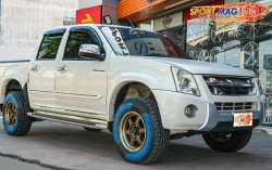 Isuzu Dmax จัดล้อ TE37 8-16นิ้ว Offset25 รัดยาง Dunlop 245/70R16 สเปคไม่ล้น