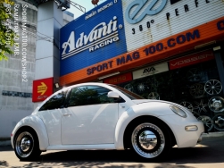 Volk Beetle vs REW 8-18นิ้ว 5รู100 Offset35 รัดยาง Atlas 225/45R18