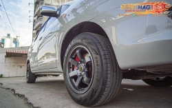 Toyota Innova vs TE37 แมทกัน 7-15นิ้ว 5รู114 Offset30 ยาง Maxxis 205/65R15