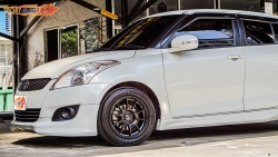 Swift vs Lenso Tc105 สเปค 7-15นิ้ว Offset35 ยาง Yokohama AA01 195/55R15 รถเดิมๆ