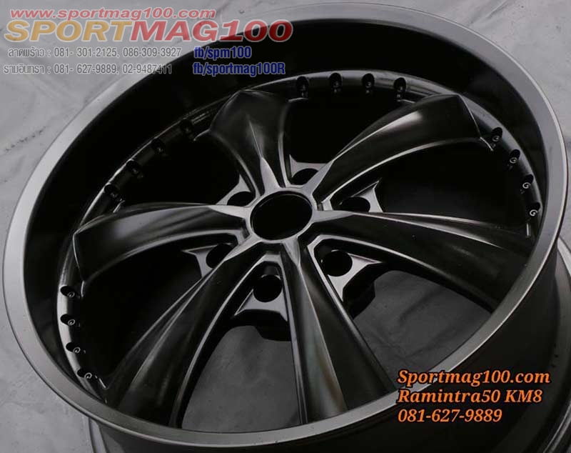 ล้อแม็ก ล้อแม็กมือสอง Lenso Focus 6รู139 ET20 ดำด้าน กว้าง9 ขอบ20นิ้ว(รามอินทรา)