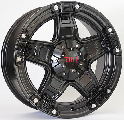 ล้อแม็กใหม่ TUFF 6รู139 ET32 ดำด้าน 8-18นิ้ว(สำหรับกระบะเน้นไม่ล้น และ H1) ล้อแม็ก ล้อแม็กใหม่ TUFF 6รู139 ET32 ดำด้าน 8-18นิ้ว(สำหรับกระบะเน้นไม่ล้น และ H1)