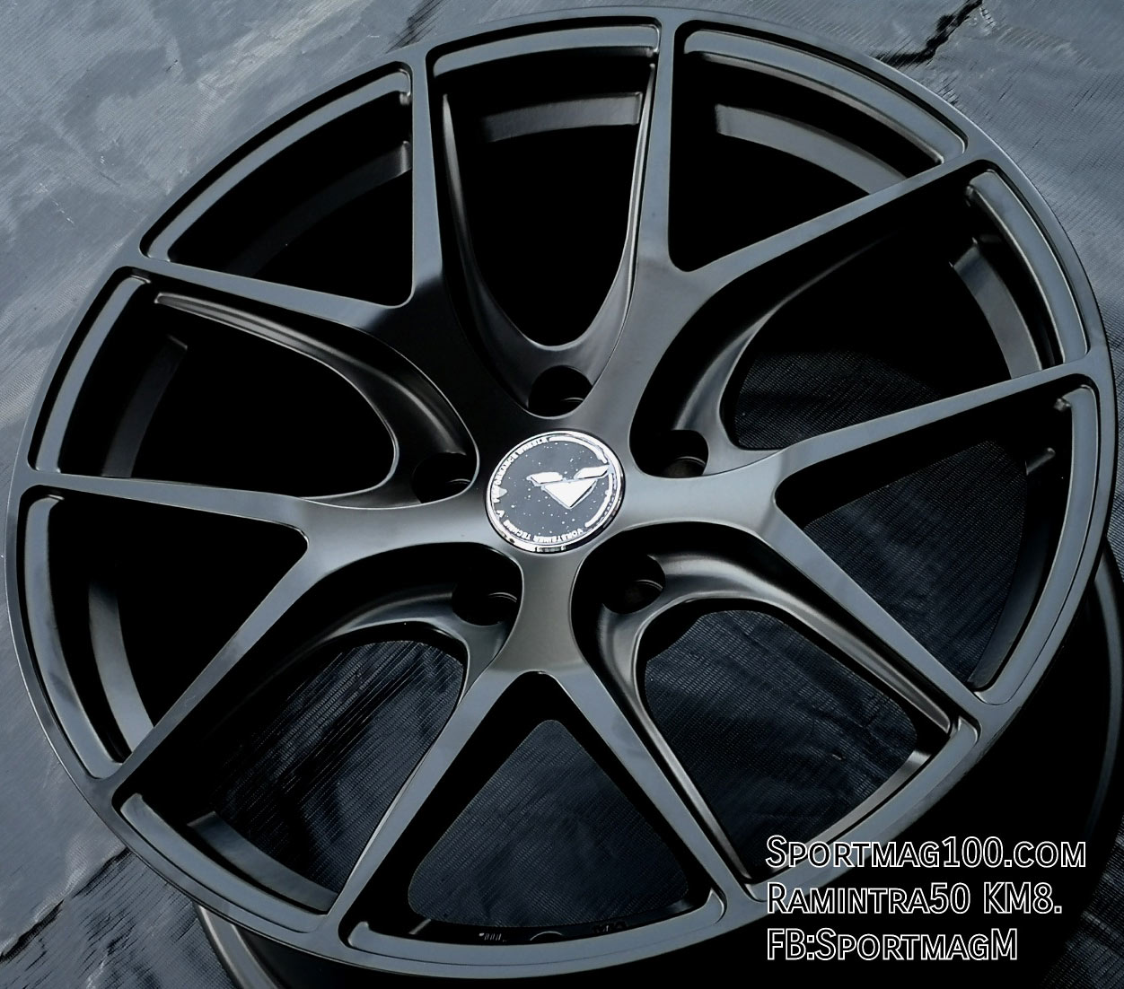 ล้อแม็ก  แม็กซ์ใหม่ Vorsteiner P101 5รู114 ET38 ดำด้าน 8.5 -18นิ้ว 