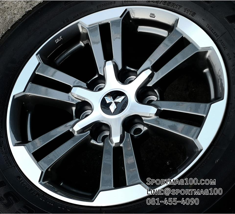 แม็กซ์พร้อมยางป้ายแดง Mitsu Triton 6รู139 เทาหน้าเงา 17นิ้ว(รามอินทรา) ล้อแม็ก แม็กซ์พร้อมยางป้ายแดง Mitsu Triton 6รู139 เทาหน้าเงา 17นิ้ว(รามอินทรา)
