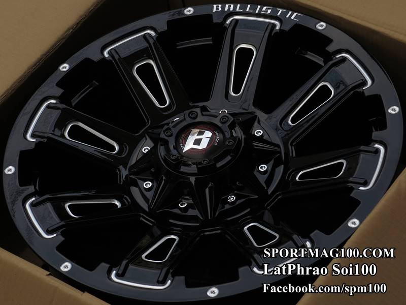 ล้อแม็ก แม็กซ์ใหม่ USA Ballistic Bravage 6รู139 ดำมิลลิ่ง 9-20นิ้ว