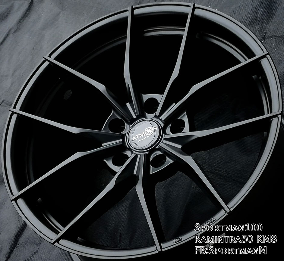 แม็กซ์ใหม่ Atmos X07 5รู120 ET35 ดำด้าน F8.5 R9.5-18นิ้ว ล้อแม็ก แม็กซ์ใหม่ Atmos X07 5รู120 ET35 ดำด้าน F8.5 R9.5-18นิ้ว