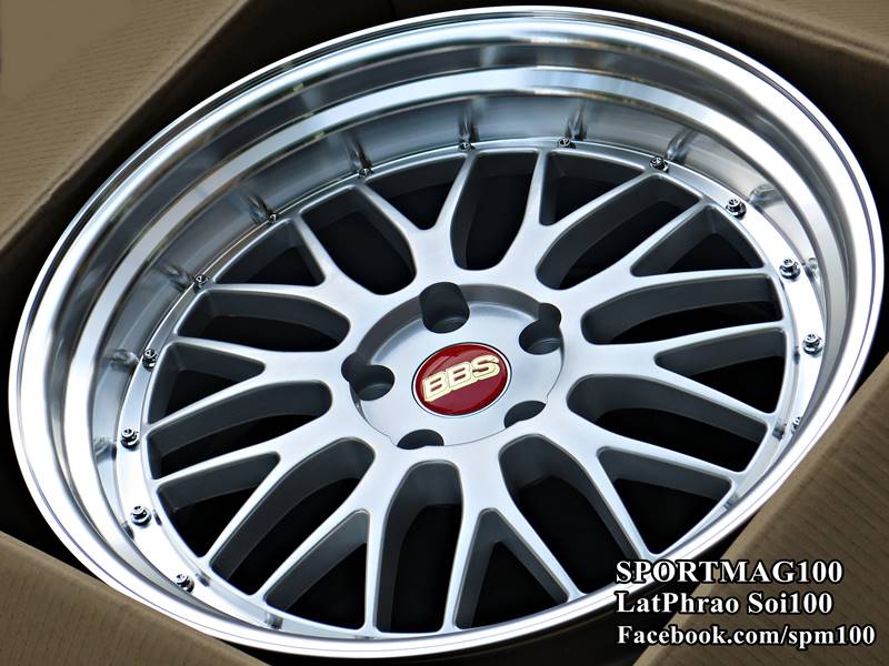 ล้อแม็ก ล้อแม็กใหม่ BBS LMR 5รู114 ซิลเวอร์ขอบกระจก F8.5 R9.5-19นิ้ว