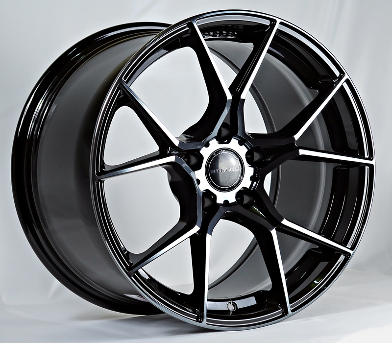 ล้อแม็ก  แม็กซ์ใหม่ FlowForming Stange Aow16 5รู112 ET38-38 ดำแลคดำ เบาพิเศษ 8.5-18นิ้ว 