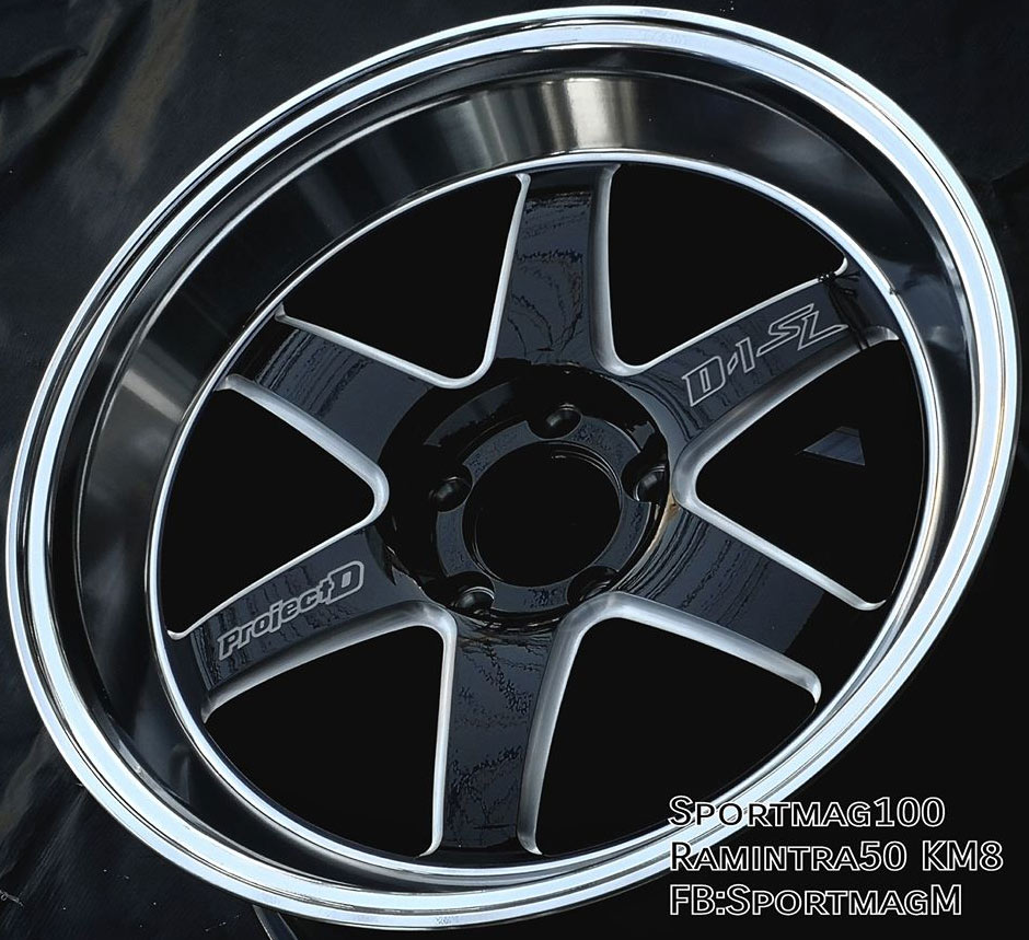 ล้อแม็ก  ล้อแม็กซ์ใหม่ Lenso D1SL 5รู114 ดำมิลลิ่งขอบลึก F9.5 R10.5-18นิ้ว 