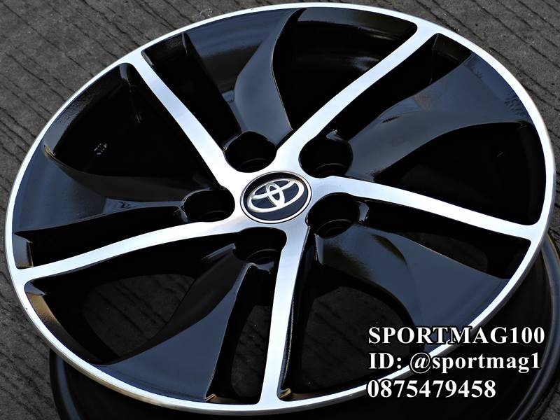 ล้อแม็กติดรถ Toyota Sienta 5รู100 Modify ดำหน้าเงา 5.5-15นิ้ว(รามอินทรา-ลาดพร้าว) ล้อแม็ก ล้อแม็กติดรถ Toyota Sienta 5รู100 Modify ดำหน้าเงา 5.5-15นิ้ว(รามอินทรา-ลาดพร้าว)