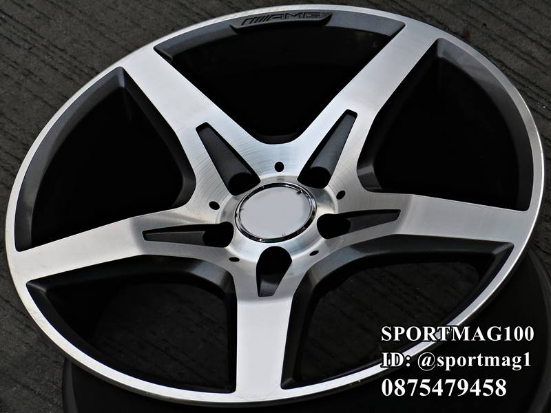 แม็กซ์มือสองแท้ AMG SLK172 5รู112 กันเมทาลิกหน้าเงา F7.5 R8.5-18นิ้ว(ลาดพร้าว) ล้อแม็ก แม็กซ์มือสองแท้ AMG SLK172 5รู112 กันเมทาลิกหน้าเงา F7.5 R8.5-18นิ้ว(ลาดพร้าว)