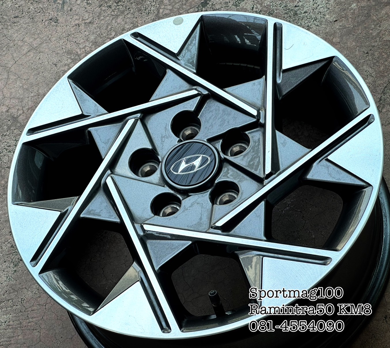 ล้อแม็กมือสอง Hyundai Stargazer 5รู114 ET48 เทาหน้าเงา 6.5-16นิ้ว(รามอินทรา) ล้อแม็ก ล้อแม็กมือสอง Hyundai Stargazer 5รู114 ET48 เทาหน้าเงา 6.5-16นิ้ว(รามอินทรา)