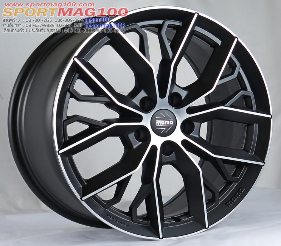 ล้อแม็กใหม่ Momo Massimo H796T 5รู100 ดำหน้าเงา ET38 8-18นิ้ว ล้อแม็ก ล้อแม็กใหม่ Momo Massimo H796T 5รู100 ดำหน้าเงา ET38 8-18นิ้ว
