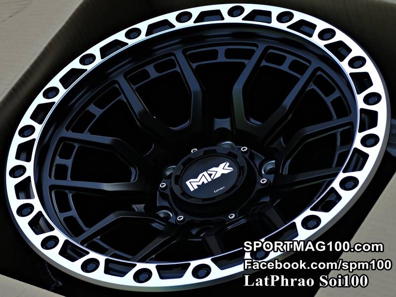 ล้อแม็กใหม่ Lenso MaxA Amuro 6รู139 ดำขอบเงา 8.5-16นิ้ว ล้อแม็ก ล้อแม็กใหม่ Lenso MaxA Amuro 6รู139 ดำขอบเงา 8.5-16นิ้ว