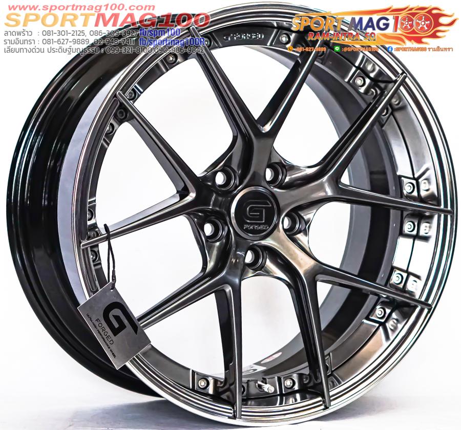 ล้อแม็ก ล้อแม็กแท้2ชิ้น G-Forged GF08 5รู114 สีไฮเปอร์ดาร์คขอบเงา ET32-40 F8.5 R9.5-19นิ้ว 