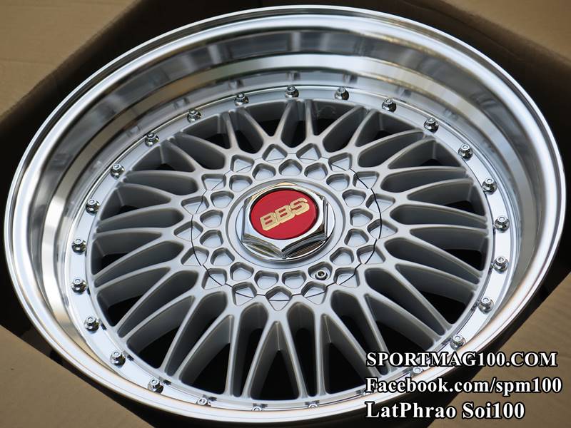 ล้อแม็กใหม่ลาย BBS RS 5รู114 ซิลเวอร์ขอบเงา ET33 8.5-18นิ้ว ล้อแม็ก ล้อแม็กใหม่ลาย BBS RS 5รู114 ซิลเวอร์ขอบเงา ET33 8.5-18นิ้ว