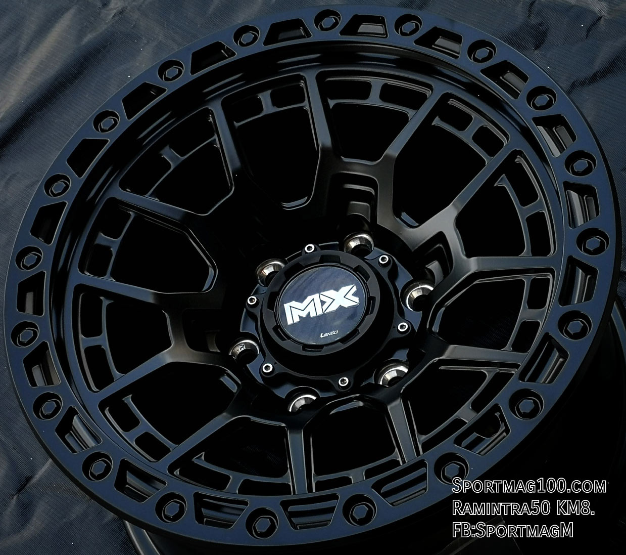ล้อแม็กใหม่ Lenso MaxG Gravel 6รู139 ET0 ดำด้าน 8.5-16นิ้ว ล้อแม็ก ล้อแม็กใหม่ Lenso MaxG Gravel 6รู139 ET0 ดำด้าน 8.5-16นิ้ว