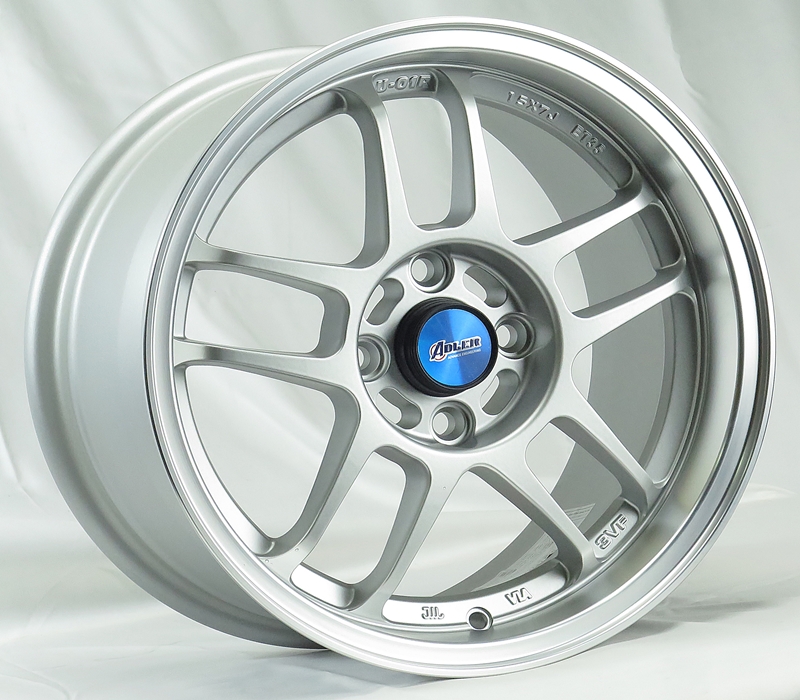 ล้อแม็ก ล้อใหม่ FlowForming Yachi U01R 4รู100 ซิลเวอร์ เบาเพียง 4.9โล 7-15นิ้ว