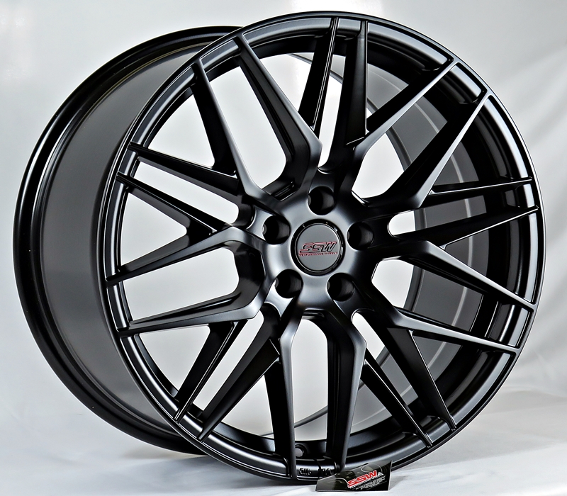 ล้อแม็ก ล้อแม็กใหม่ SSW  Vorsteiner 348 5รู100 ดำด้าน 8.5-18นิ้ว
