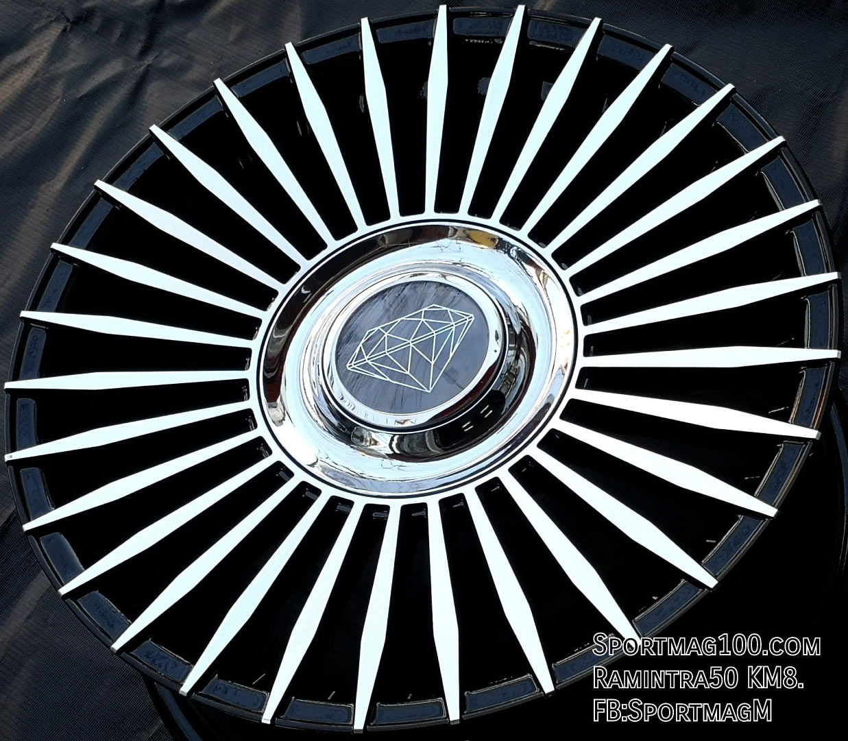 ล้อแม็ก แม็กซ์ใหม่ REW Daimont 5รู110 ET35 ดำหน้าเงา ตรงรุ่นสำหรับ SAAB Zafira 7.5-17นิ้ว