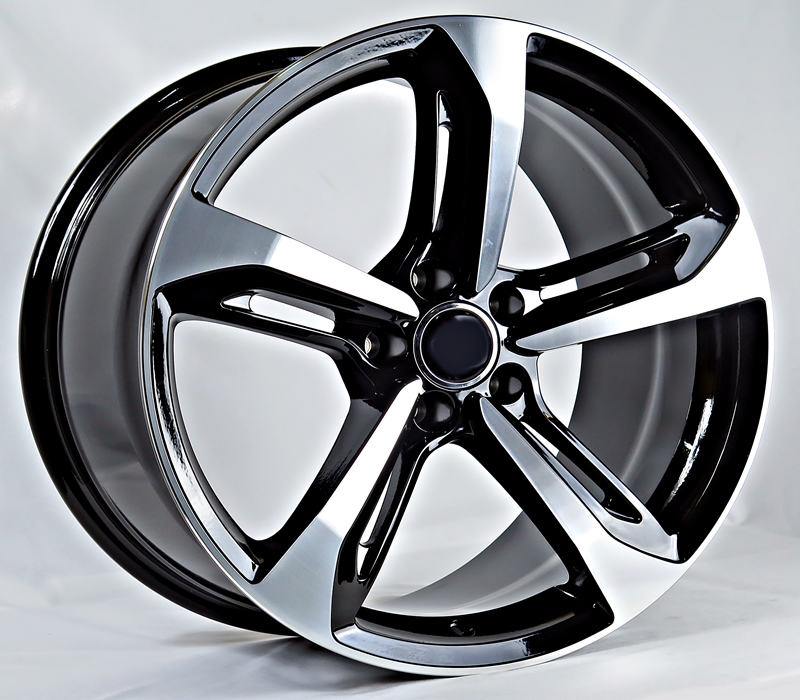 ล้อแม็ก ล้อแม็กใหม่ Audi H639 5รู112 ดำหน้าเงา ET35 8.5-19นิ้ว