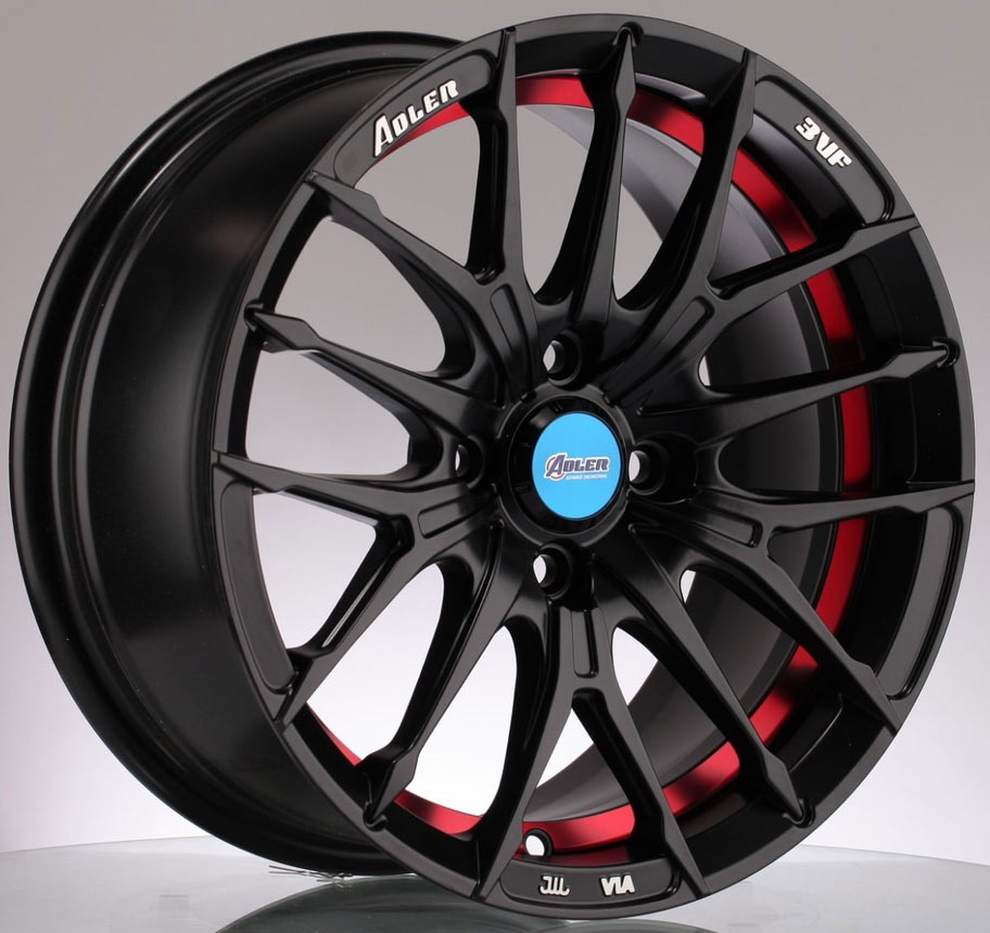 ล้อแม็กใหม่เบา FlowForming Yachiyoda Adler05 4รู100 ET35 ดำคัตแดง 7-15นิ้ว ล้อแม็ก ล้อแม็กใหม่เบา FlowForming Yachiyoda Adler05 4รู100 ET35 ดำคัตแดง 7-15นิ้ว