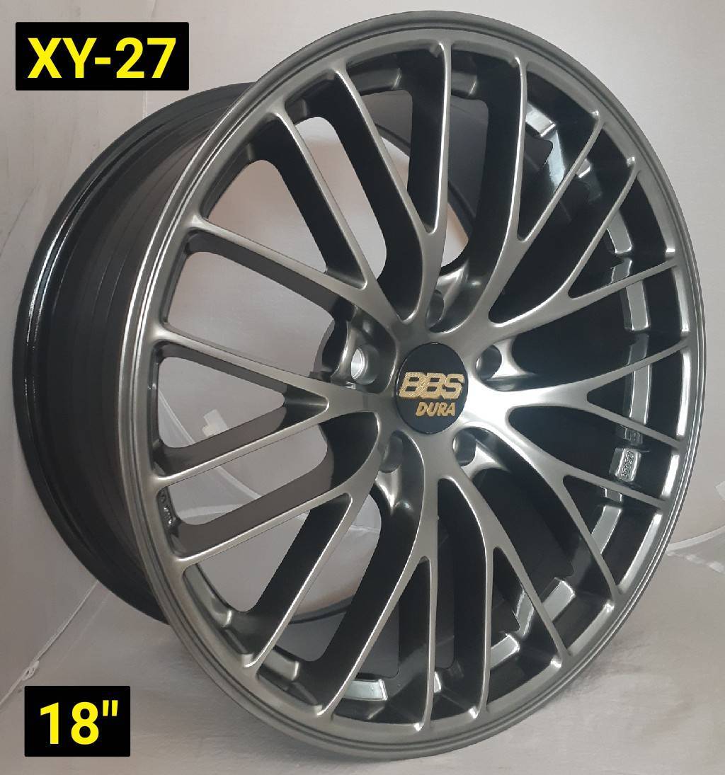 ล้อแม็กใหม่ลาย BBS XY27 5รู112/114 ET35 ไฮเปอร์แบล็ค 8.5-18นิ้ว ล้อแม็ก ล้อแม็กใหม่ลาย BBS XY27 5รู112/114 ET35 ไฮเปอร์แบล็ค 8.5-18นิ้ว