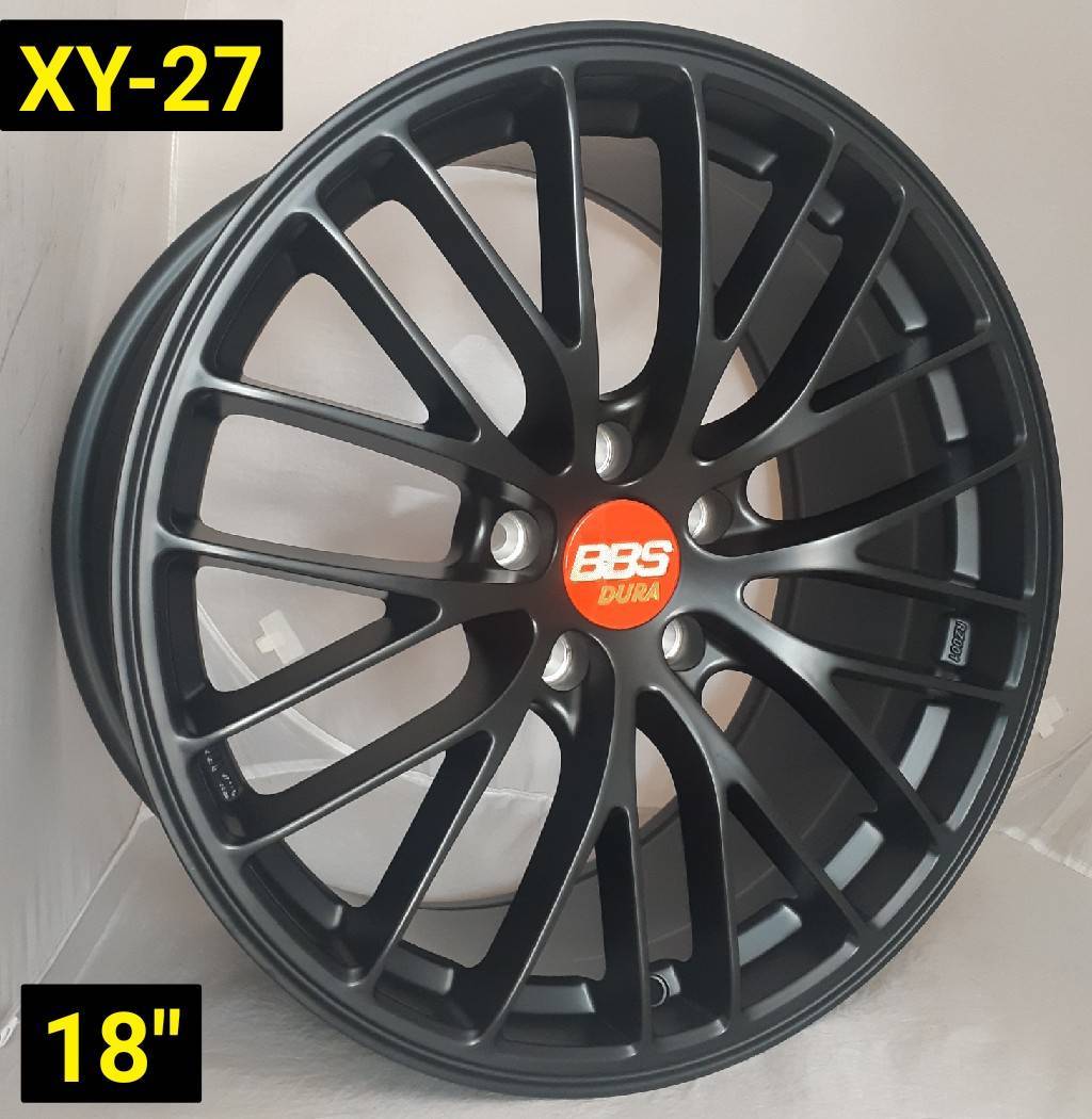 ล้อแม็กใหม่ลาย BBS XY27 5รู112/114 ET35 ดำด้าน 8.5-18นิ้ว ล้อแม็ก ล้อแม็กใหม่ลาย BBS XY27 5รู112/114 ET35 ดำด้าน 8.5-18นิ้ว