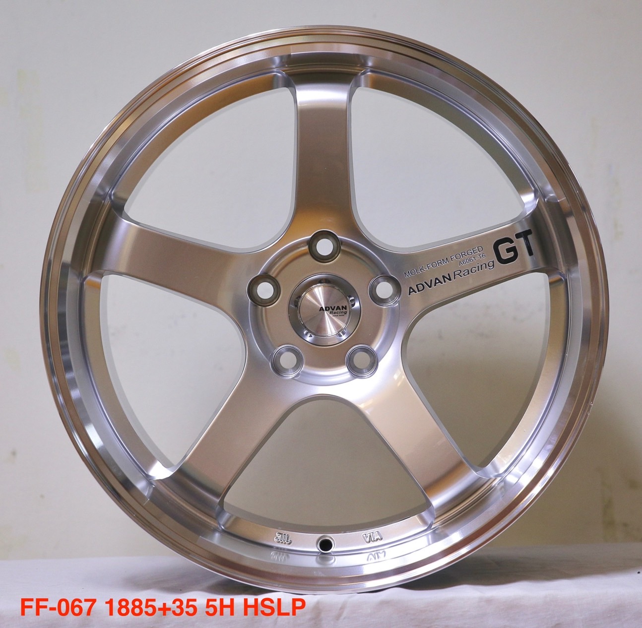 ล้อแม็ก ล้อแม็กใหม่ FlowForming Advan FF067 5รู114 ET35 ไฮเปอร์ขอบเงา 8.5-18นิ้ว 