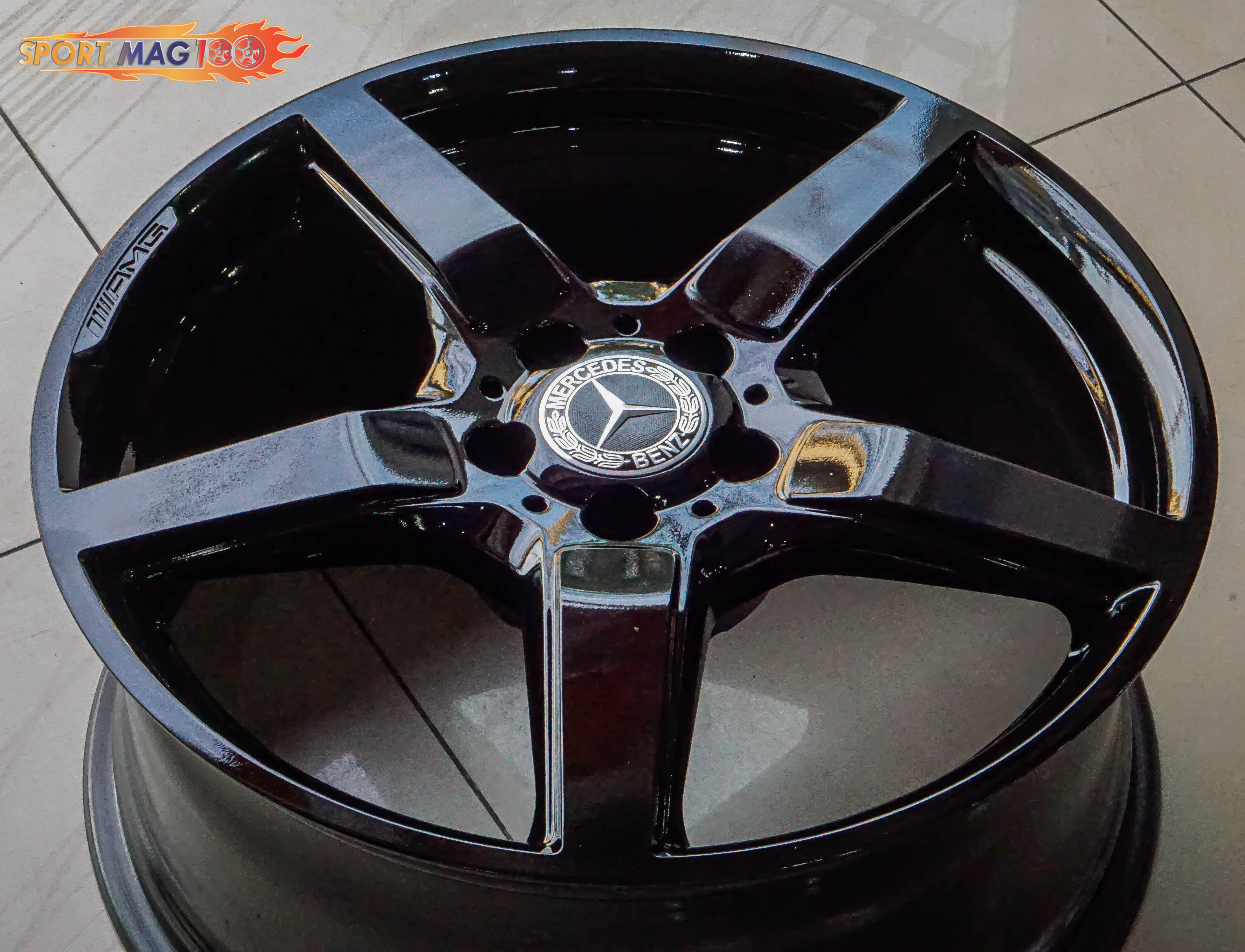 ล้อแม็กแท้ห้าง Benz AMG CLS 5รู112 ET34.5-48 ดำแวว F8.5 R9.5-19นิ้ว(รามอินทรา) ล้อแม็ก ล้อแม็กแท้ห้าง Benz AMG CLS 5รู112 ET34.5-48 ดำแวว F8.5 R9.5-19นิ้ว(รามอินทรา)