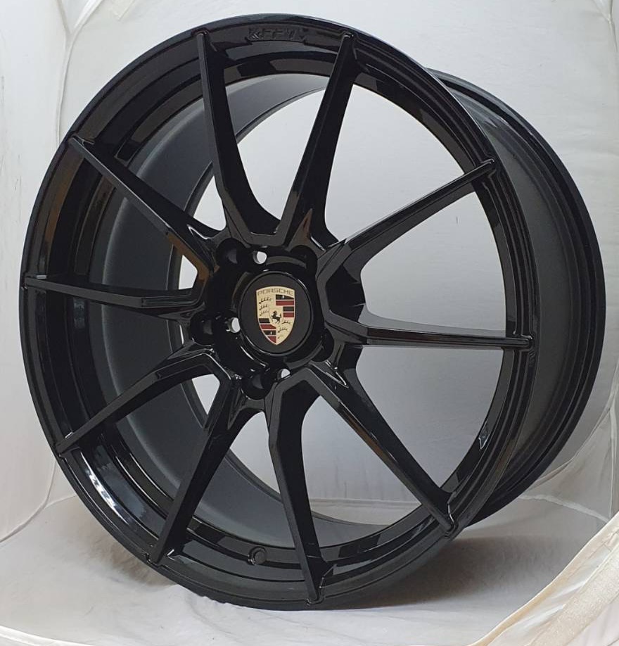 ล้อแม็กใหม่ Porsche 7521 flow forming 5รู130 ET50-55 สีดำเงา F9.5 R10.5-20นิ้ว ล้อแม็ก ล้อแม็กใหม่ Porsche 7521 flow forming 5รู130 ET50-55 สีดำเงา F9.5 R10.5-20นิ้ว