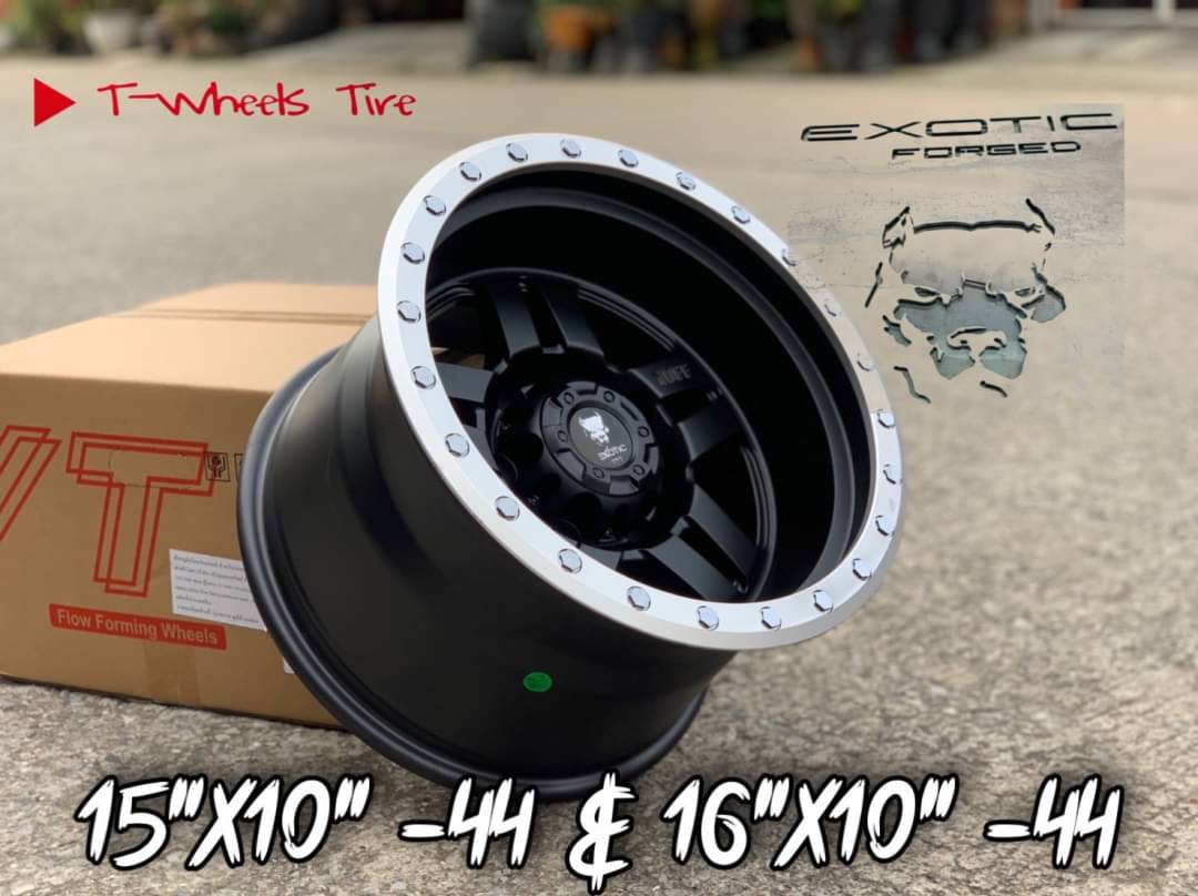 ล้อแม็กใหม่ EXOTIC OFFROAD 6รู139 ET-44 ดำขอบเงา 10-15นิ้ว ล้อแม็ก ล้อแม็กใหม่ EXOTIC OFFROAD 6รู139 ET-44 ดำขอบเงา 10-15นิ้ว