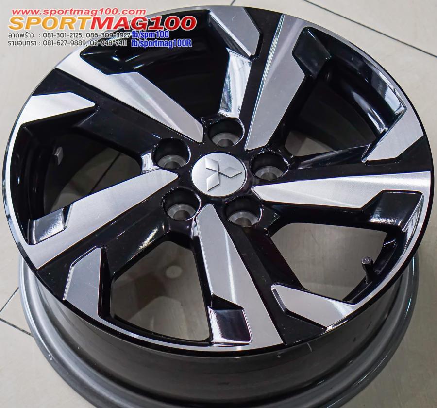 ล้อแม็ก แม็กซ์ป้ายแดง Mitsubishi Xpander 5รู114 ET45 ดำหน้าเงา 6.5-17นิ้ว(รามอินทรา) 