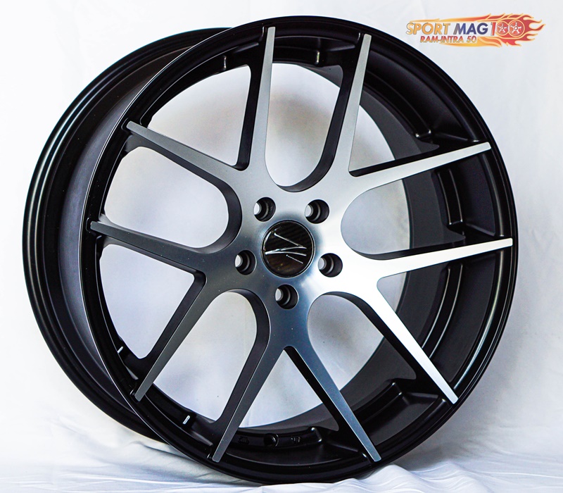 ล้อแม็ก ล้อแม็กใหม่ HS270 5รู114 ET40-38 ดำหน้าเงา F8.5 R10-20นิ้ว