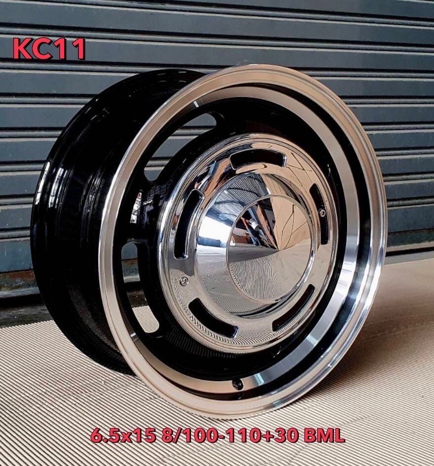 ล้อแม็กใหม่ Rew Kc11 4รู100/110 ET30 สีดำขอบเงา 6.5-15นิ้ว ล้อแม็ก ล้อแม็กใหม่ Rew Kc11 4รู100/110 ET30 สีดำขอบเงา 6.5-15นิ้ว