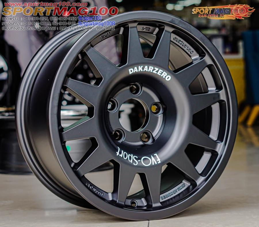 ล้อแม็ก ล้อแม็กใหม่ Evo Cross 5รู114 ET20 สีดำด้าน 8-16นิ้ว(สำหรับ SUV แต่ง4x4)