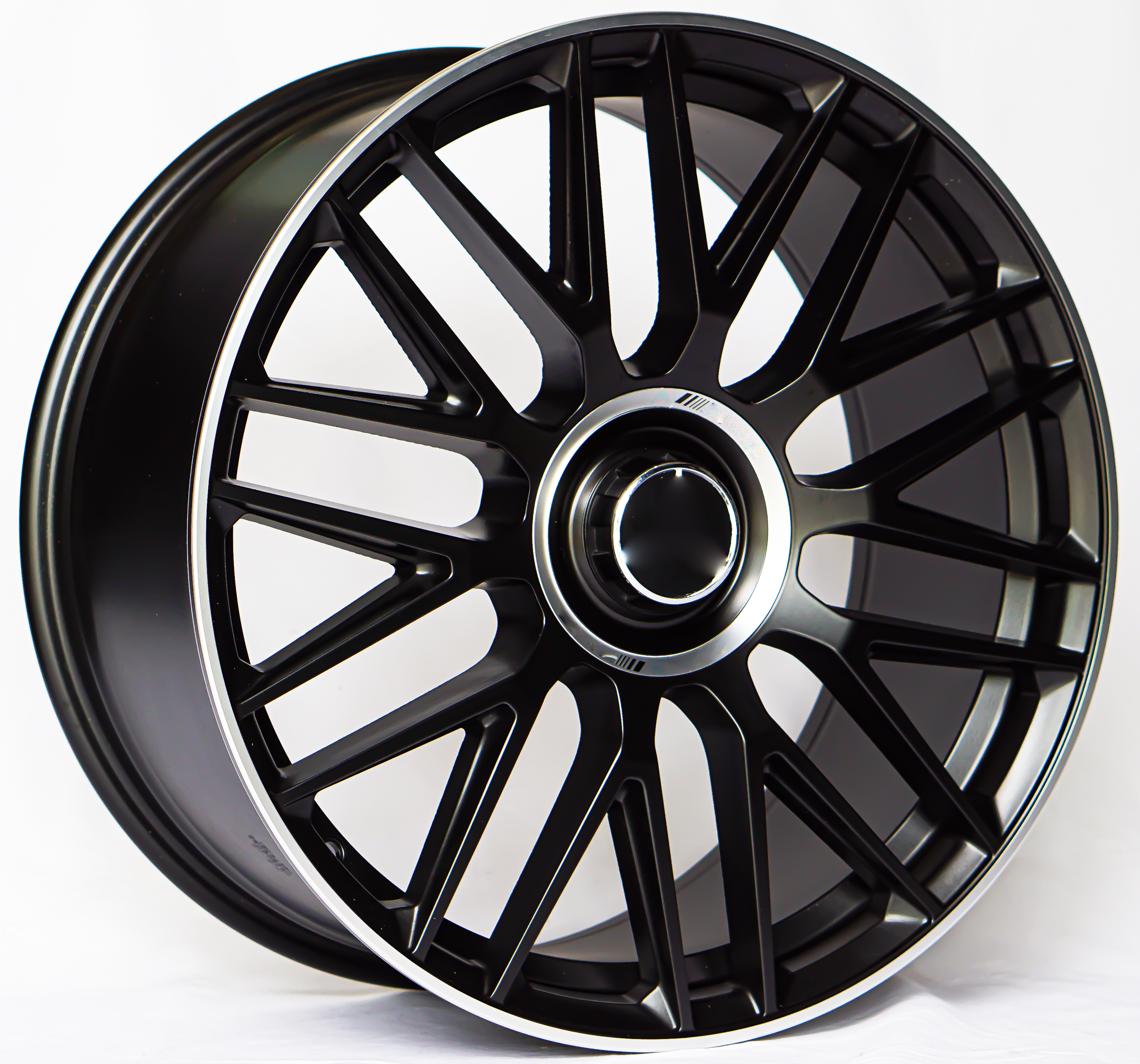 ล้อแม็ก ล้อแม็กใหม่ Mesh AC ดำด้านขอบเงาET38-43 F8.5 R9.5-20นิ้ว