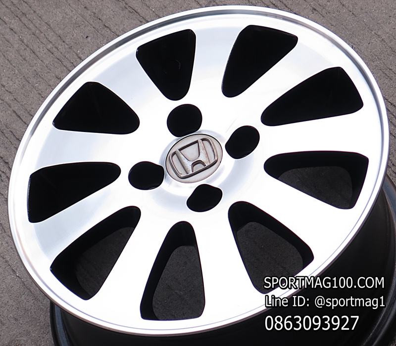 ล้อแม็ก ล้อแม็กมือสอง Honda 4รู100 ดำหน้าเงา 5.5-14นิ้ว(ลาดพร้าว)
