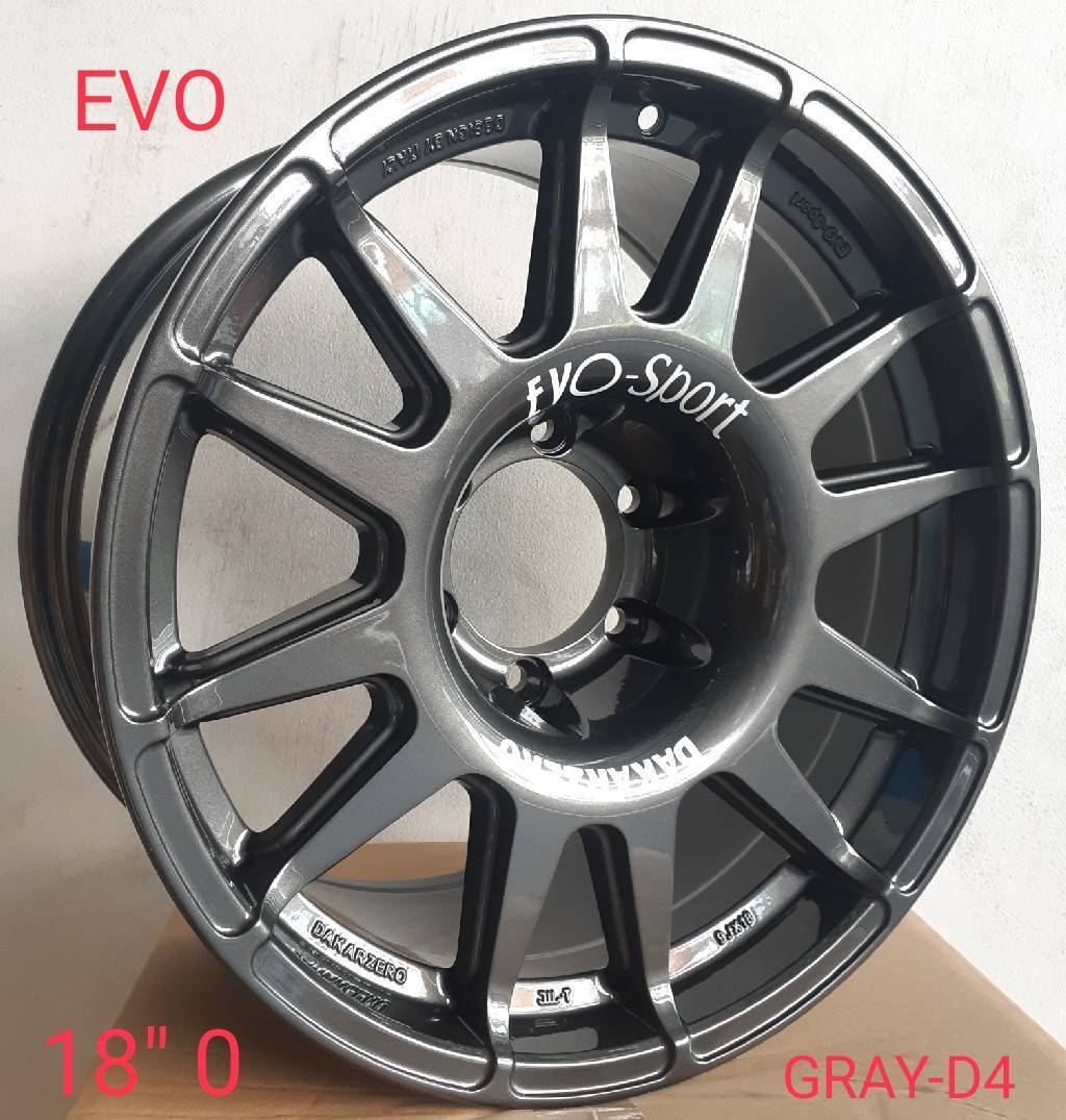 ล้อแม็กใหม่ EvoCross 6รู139 ET20 สีเทา 9-18นิ้ว ล้อแม็ก ล้อแม็กใหม่ EvoCross 6รู139 ET20 สีเทา 9-18นิ้ว