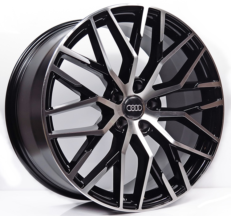 ล้อแม็ก ล้อแม็กใหม่ Audi R8 5รู112 ดำหน้าเงา ET42 9-20ฺนิ้ว