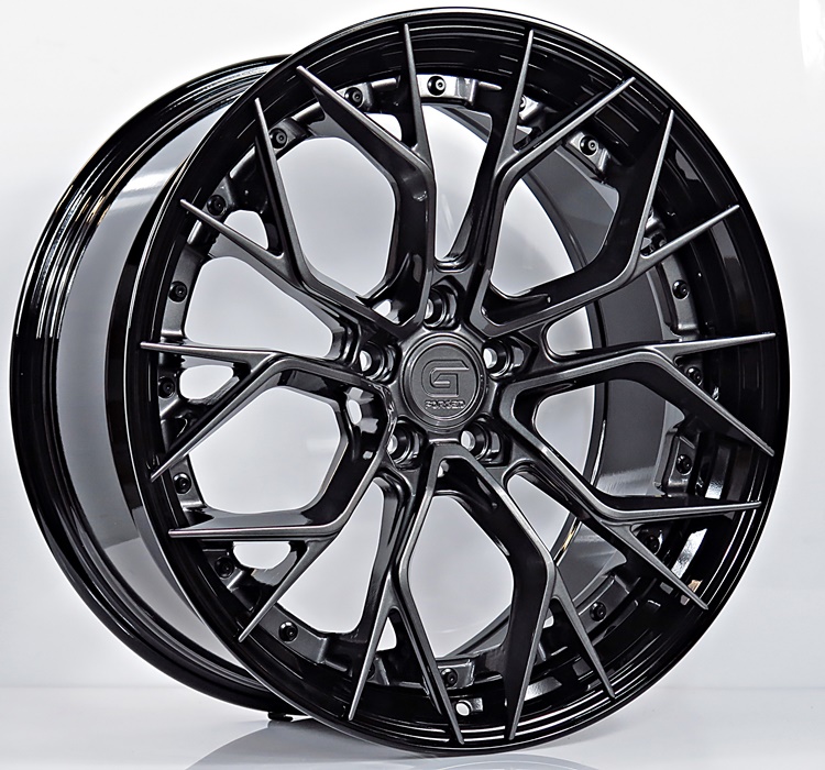 ล้อแม็ก ล้อแม็กแท้2ชิ้น G-Forged GF09 5รู112 สีDarkGMglossBlack ET32-40 F8.5 R10-20นิ้ว