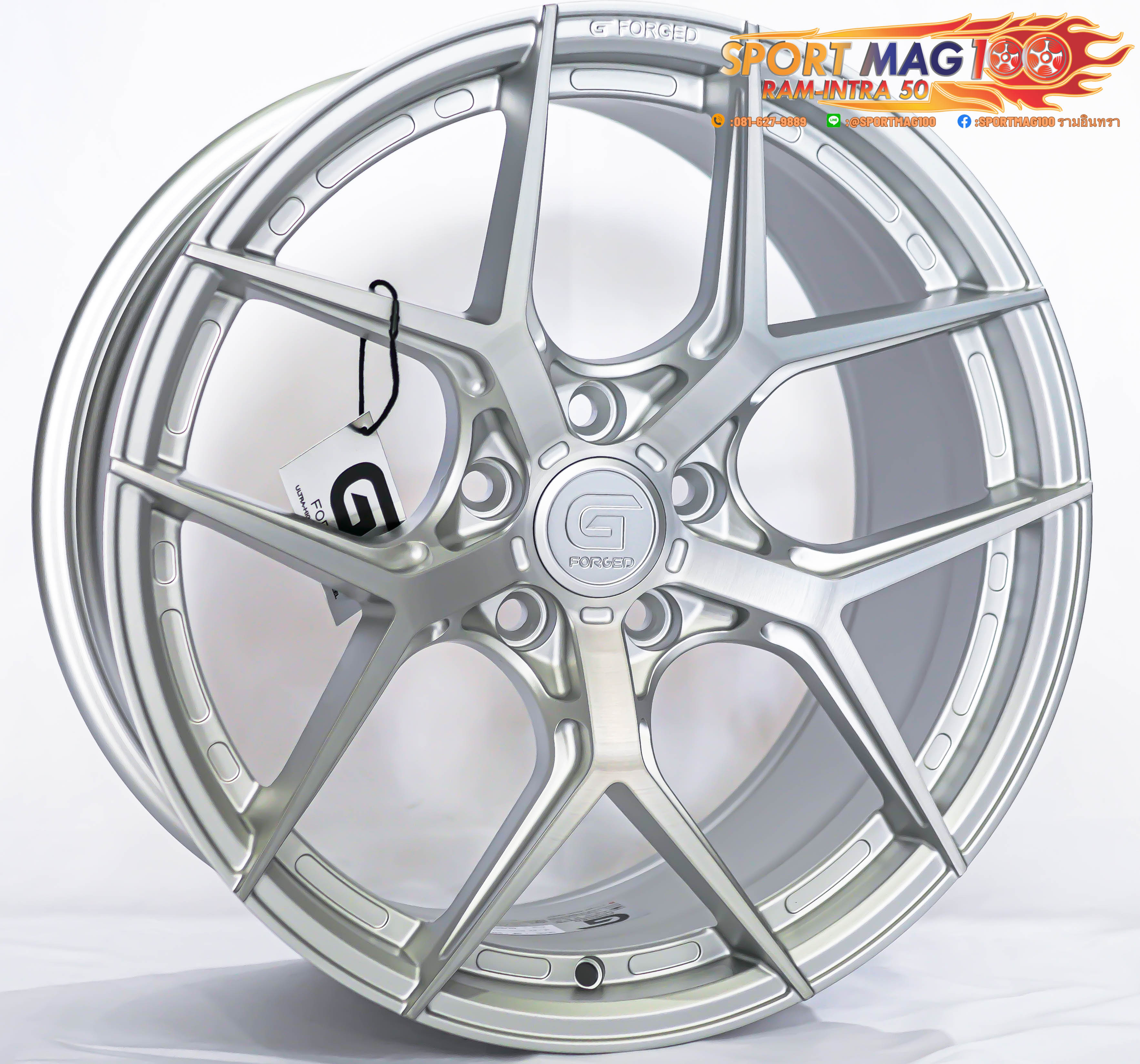 ล้อแม็ก ล้อแม็กแท้ G-Forged GF01M 5รู114/112 สีBrushSilverMatt 8.5-18นิ้ว