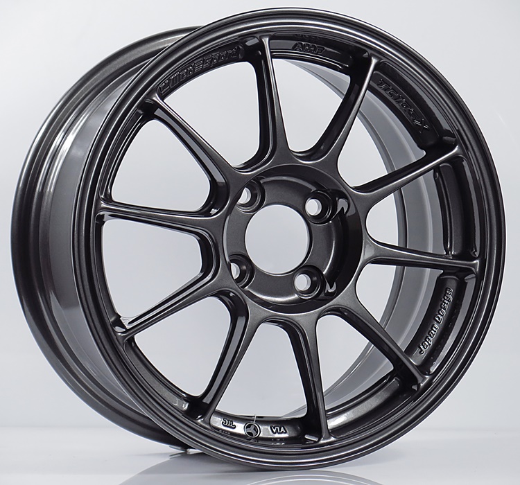 ล้อแม็ก ล้อแม็กใหม่เบา FlowForming AOW TC105X 4รู100 ET35 สีเทา 7-15นิ้ว