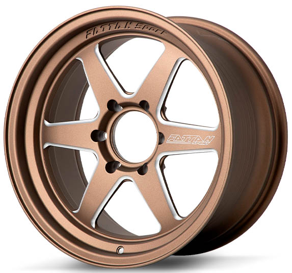 ล้อแม็ก ล้อแม็กใหม่ COSMIS FATTAH F6-R 6รู139 ทองแดงมิลลิ่ง F9.5 R10.5-18นิ้ว