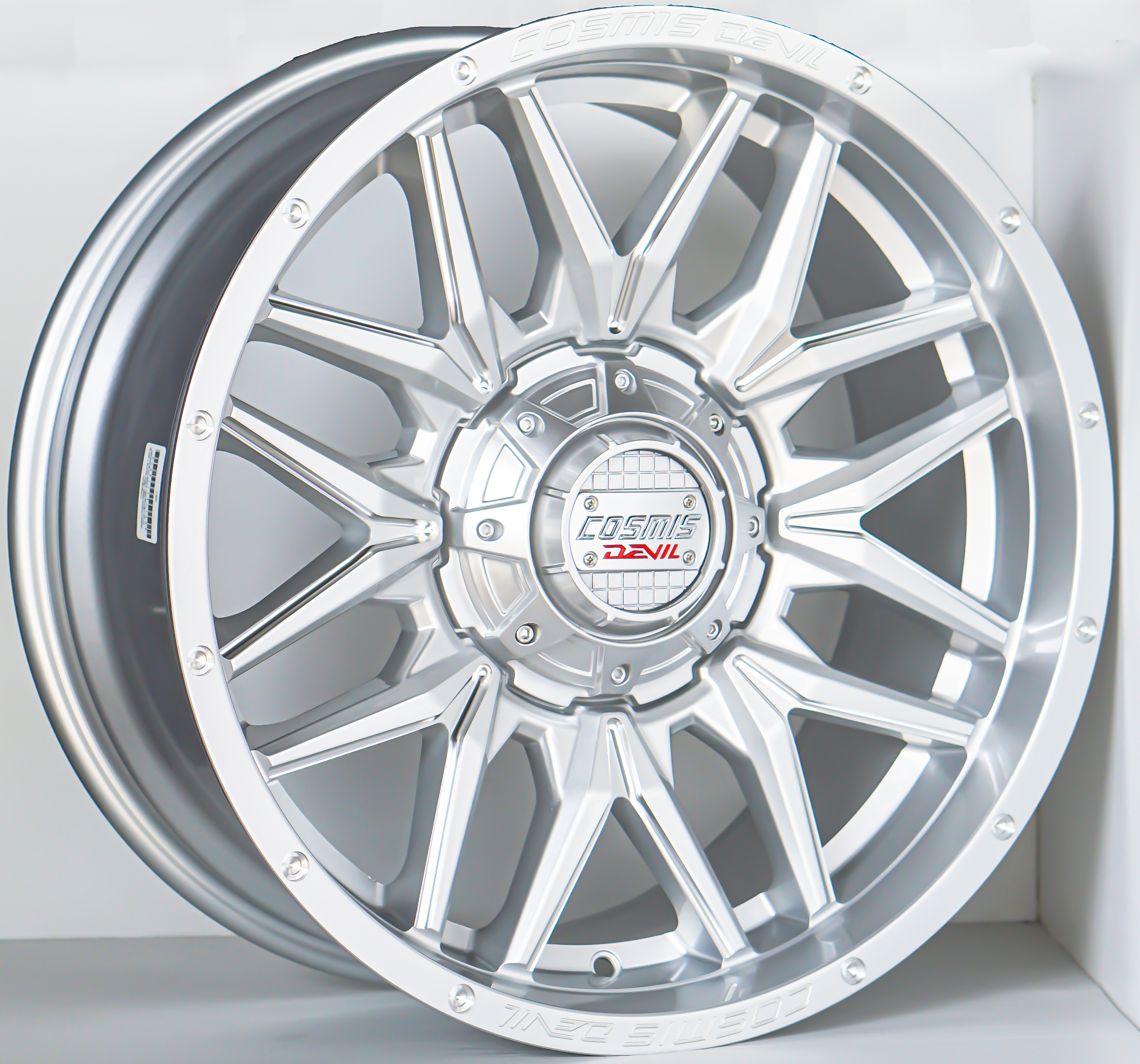 ล้อแม็ก ล้อแม็กใหม่ Cosmis DUB-8V 6รู130/139 ET-12 ซิลเวอร์ 9-20นิ้ว