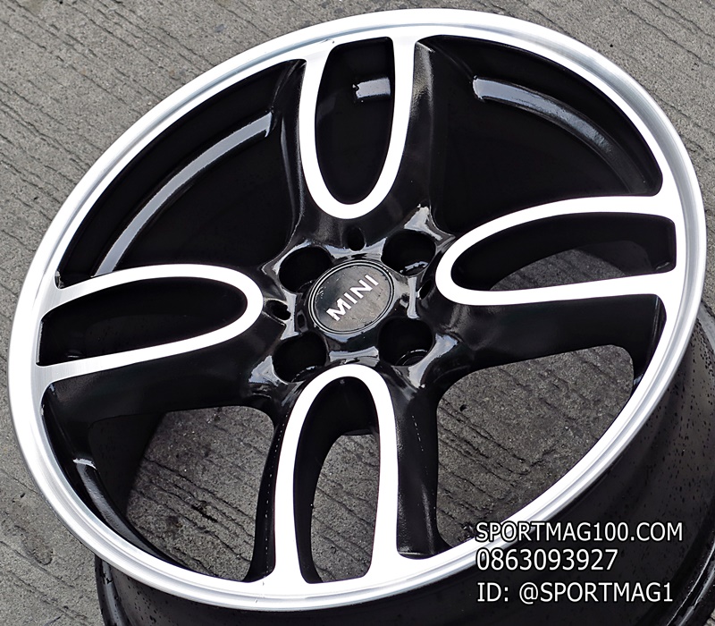 ล้อแม็ก ล้อแม็กมือสอง Mini GP 4รู100 ดำหน้าเงา 7-17นิ้ว(ลาดพร้าว)